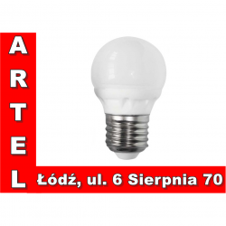 Żarówka kulka LED 6W E27 230V ciepła