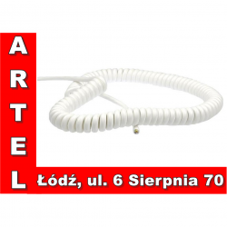 Przewód przyłączeniowy spiralny 3x1mm 3m biały