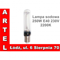 Lampa sodowa HPS-T 250W E40 żarówka WLS 2200K OXY
