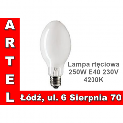 Lampa rtęciowa LRF 250W E40 HID HPM OXY 